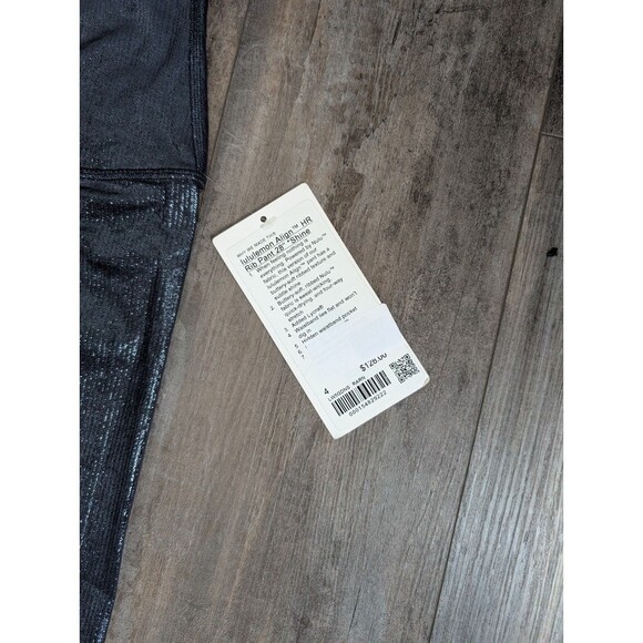NWT Lululemon Align High-Rise Ribbed Pant 28" *Shine Women's 4 NEW - Picture 2 of 3